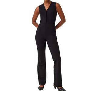 SPANX Black V-Neck Jumpsuit